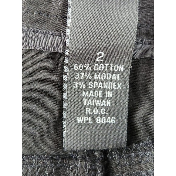 International Concepts Women Black Modal Blend Ankle Zipper Jeans Size 2 - Picture 7 of 8